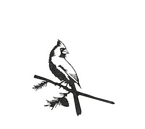 METALBIRD - Cardinal - Outdoor Tree Ornaments in Corten Steel - Metal Art Proudly Made in America